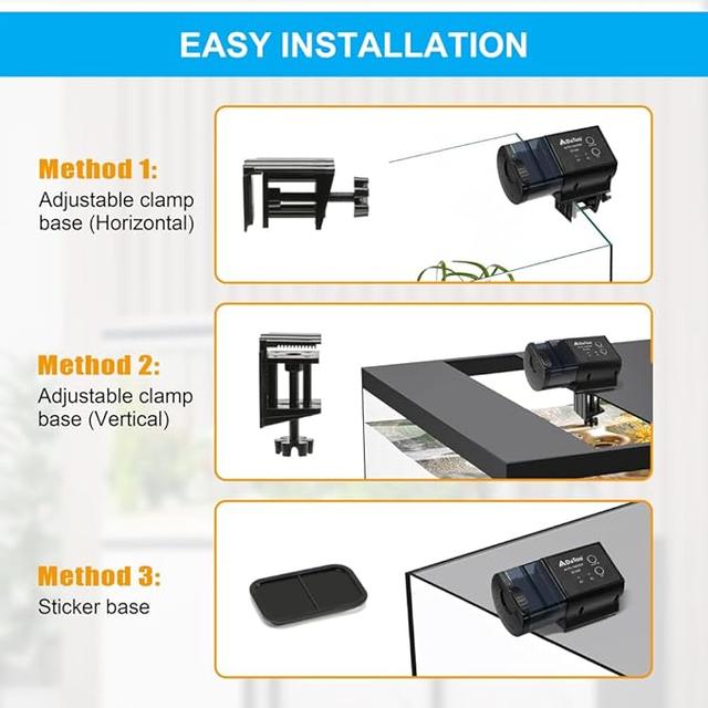 A picture of a Aquarium Automatic Fish Feeder for small fish tank auto Fish Food Dispenser Timer Vacation Betta Feeder with Moisture-Proof air hole